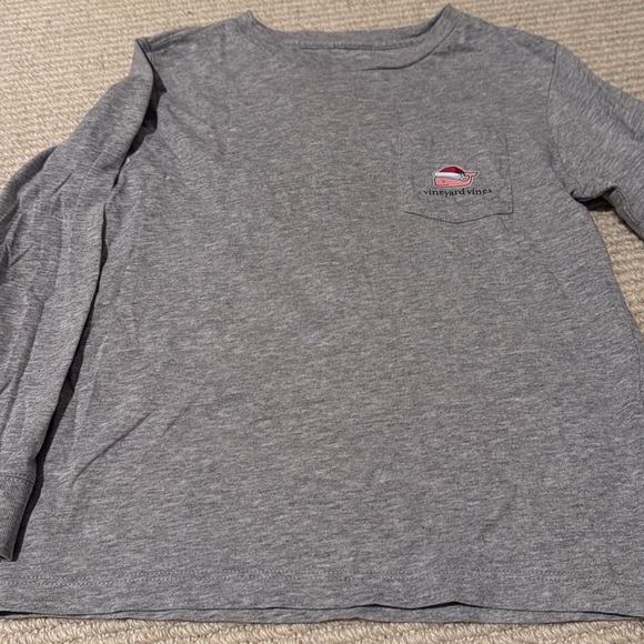 2!! Vineyard Vines Grey Long sleeve cotton shirts child size 6 - Picture 7 of 11